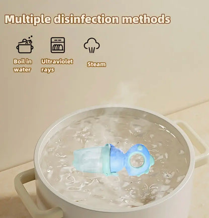 Silicone Fruit Teether, 1 Piece Rotating Push Type Fruit Feeder, Baby Fruit Feeder Pacifier, Baby Feeding Fruit Teether, Baby Food Supplement Feeder, Baby Teething Toy, Cute