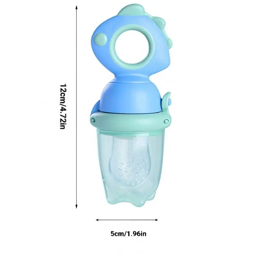 Silicone Fruit Teether, 1 Piece Rotating Push Type Fruit Feeder, Baby Fruit Feeder Pacifier, Baby Feeding Fruit Teether, Baby Food Supplement Feeder, Baby Teething Toy, Cute